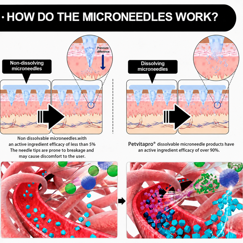 How do the microneedles work